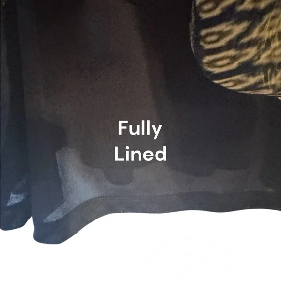 NAVY/TAN PRINT TOP w/SLEEVE DETAIL   PLUS: 2X    #W - Picture 7 of 12